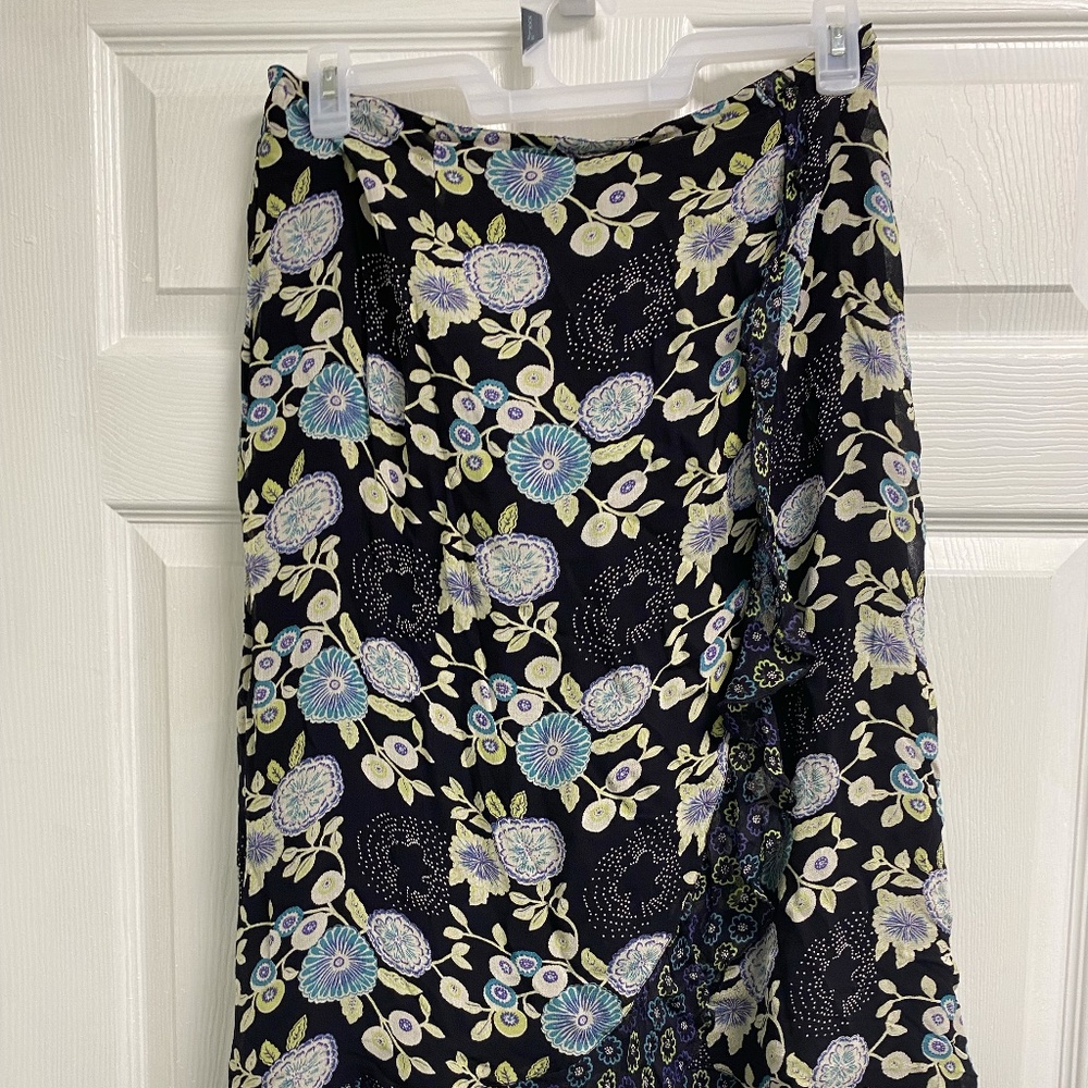 Blue and White Flower Skirt